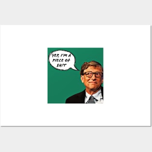 Bill Gates Truth Posters and Art